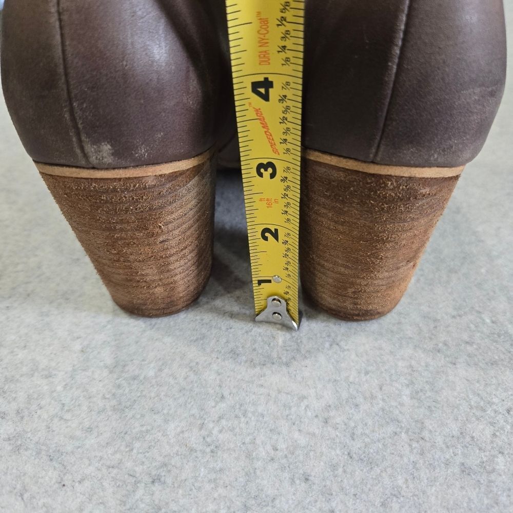 🐢 BP Trolley Ankle Booties in Tan Size 8.5 Tan Leather - Picture 10 of 11